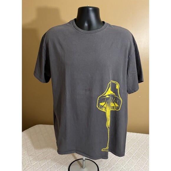 Delta Other - Vintage Delta A Christmas Story Leg Lamp Graphic Gray Tee Men’s Size XL